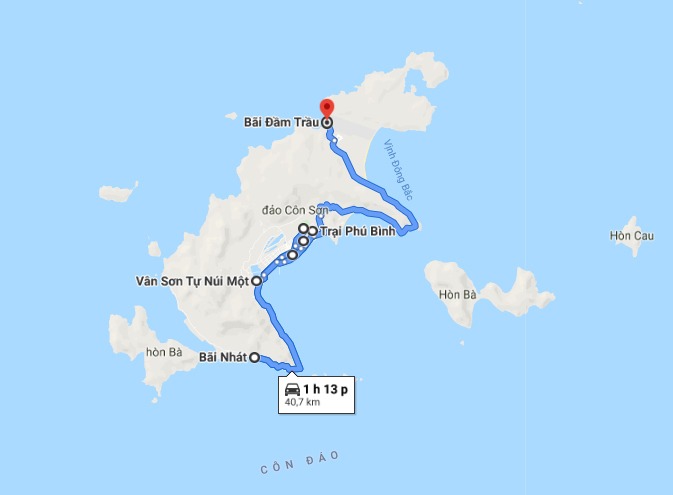 map - Tour Côn Đảo - Hòn đảo linh thiêng 2N1Đ