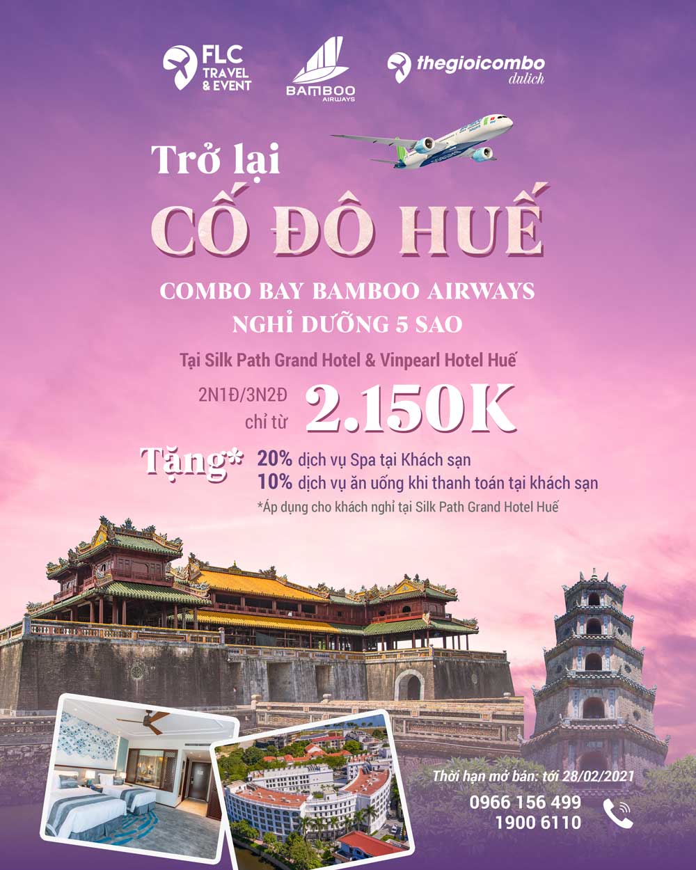 banner web - Combo Huế - Trở lại cố đô Huế chỉ từ 2.150.000 VNĐ