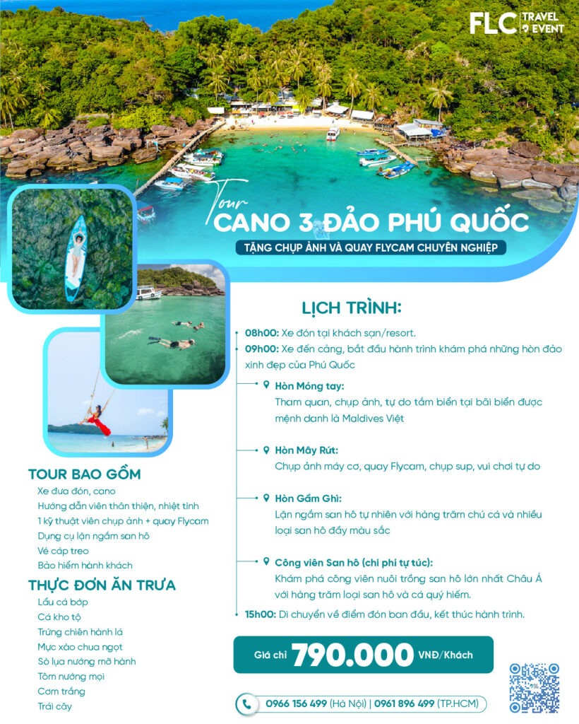 tour cano kham pha dao phu quoc 820x1024 - Tour Cano 03 Đảo - Khám phá 03 đảo Phú Quốc